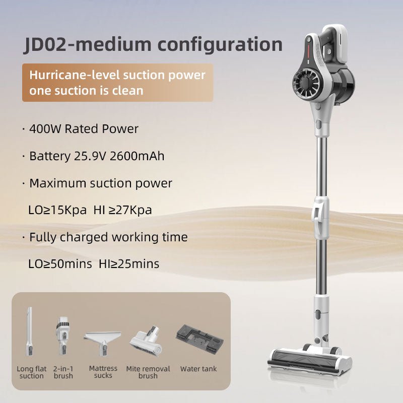 Cordless Vacuum Cleaner with 2600mAh Battery | 60 - Min Runtime, Lightweight 2.35kg for Home Cleaning - DaJue Household Electric Appliances