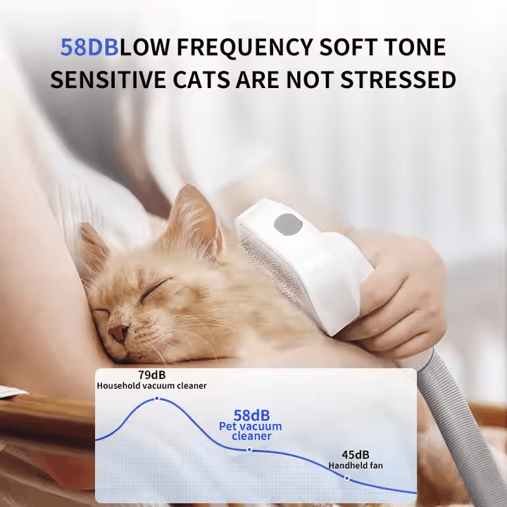 Pet Vacuum Cleaner | Instant Hair Removal & Grooming Tool for Dogs and Cats - DaJue Household Electric Appliances
